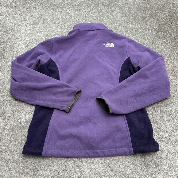 The North Face Polartec Fleece Jacket Womens Medium Purple Full Zip Outdoor Hike - Picture 1 of 16